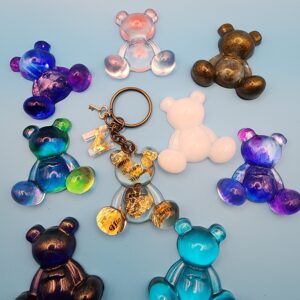 🧸 Oursons en Résine – Transparence & Douceur 💖 Personnalisable