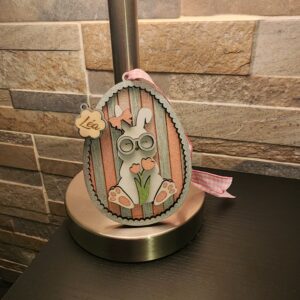 Suspension de Pâques Personnalisée en Bois