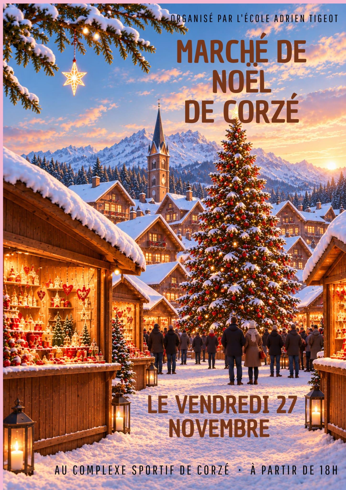 Marché de Noël complexe sportif Corzé
